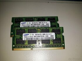 Paměti RAM Samsung 2GB DDR3 10600S 1066/1333 MHz