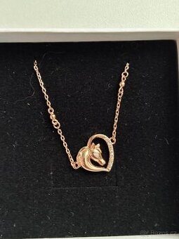 Stříbrný řetízek Rose gold barva