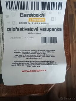 Benátská noc celofestivalová vstupenka
