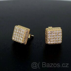 LUXUSNÍ NÁUŠNICE S DIAMANTY / 18k ZLATO