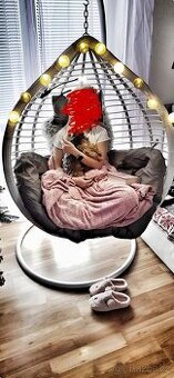 Prodám závěsné křeslo (vejce) bílé