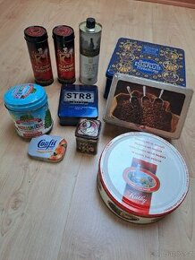 Plechove dozy retro viz. foto