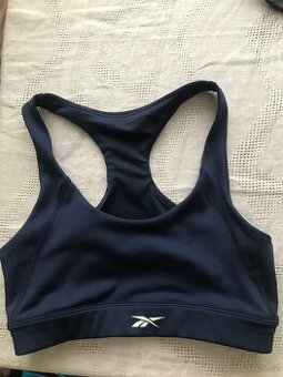 Dívčí modrá sportovní podprsenka Reebok, vel. 10-12 let