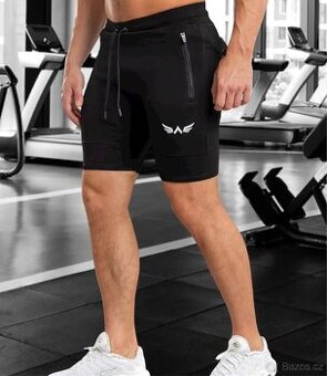 Nové pánské sportovní, fitness kraťasy Exalted, vel. M