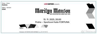 Marilyn Manson: Stani 15.11.2025 Praha