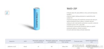 Li-ion DMEGC INR18650-25P 20A/30A ZMĚŘENO PROMO