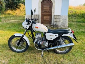 Jawa 350 Californian, bílá perleť, český TP, STK 2027