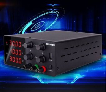 Laboratorní zdroj 0-30V/0-10A černý