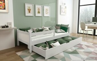 NOVÁ dětská postel bila + MATRACE + ŠUPLÍK