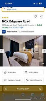 Ubytování/hotel Londýn 11.-14.12.