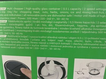 a Multi chopper sekaček na maso i orechy