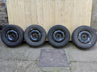 Prodám 4 obuté plechové disky