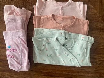 Prodám sadu oblečení 6 ks pro holčičku, vel. 62/68