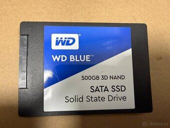 SSD WD Blue 500GB SATA – 99% zdraví, velmi dobrý stav,rychlý