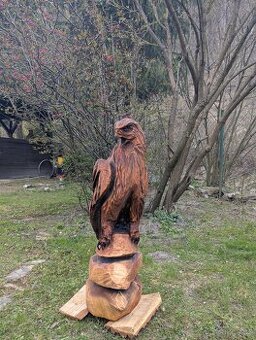 Dřevěná socha - orel