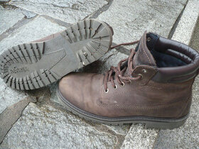 Kvalitní kožené hnědé turistické boty Wrangler téměř nové v - 1