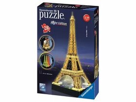 3D Night Edition puzzle Eiffelova věž  DOPRAVA ZDARMA