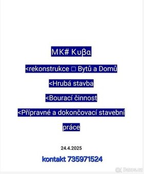MK Stavební práce