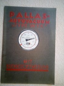 Pallas autovacuum-příručku z roku 1924 originál
