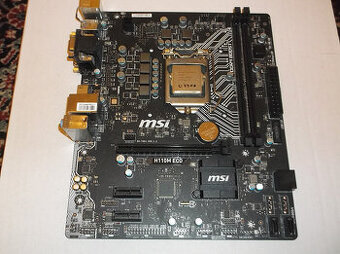 Deska MSI H110M ECO až 32 GB DDR4 Plně funkční + procesor