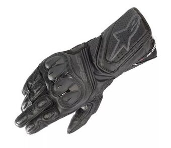 Dámské rukavice na motorku Alpinestars SP-8 černé kozí kůže