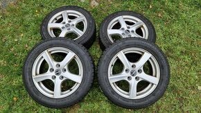 Alu kola Borbet 5x112 R16 Zimní sada Škoda Seat VW Audi