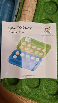 Plan Toys Ten Frames - Montesorri matematická pomůcka