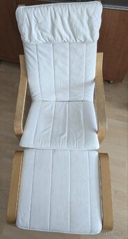 Křeslo a podnožka IKEA
