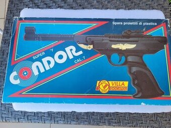 Vzduchová pistole Condor FVM, krabice, náboje, Itálie