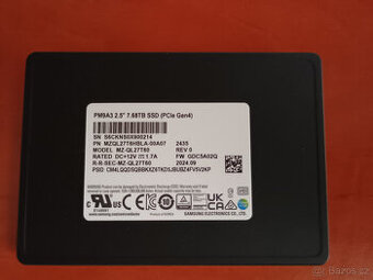 Samsung SSD NVMe 8TB - PM9A3 - nové - posledí 4 ks