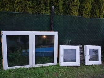 Prodám plastová okna 140x100, 60x60