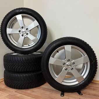 VW/ŠKODA 5x112 R17 ET48+ZIMNÍ 215/55R17 6,5mm