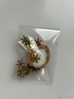 Ručně odlévané vánoční lodičky s vůní vanilky