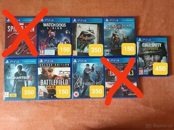 🎮 Prodám hry na PlayStation 4 🎮