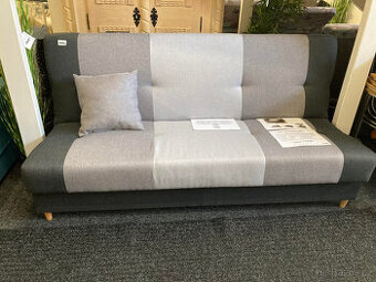 Levná rozkládací sedačka šedá TRIO