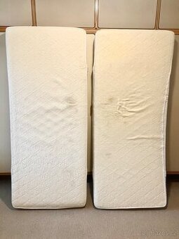 Pěnová matrace 90x200cm, pratelný potah, 2ks