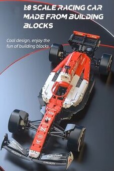 Stavebnice F1- Velká červená, kompatibilní s LEGO