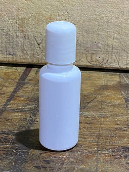 Plastová lahvička bílá s uzávěrem 50 ml