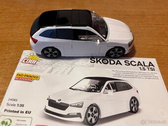 Lego (COBI) stavebnice 24583 model Škoda Scala 1.5TSI 1:35