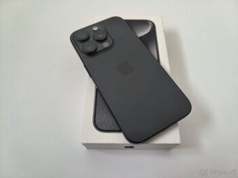 apple iphone 15 PRO 128gb Black Titanium / Batéria 100%