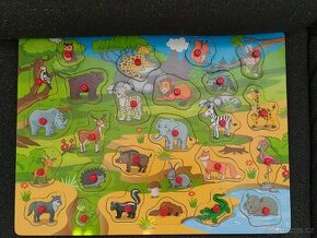 Dřevěné puzzle pro děti