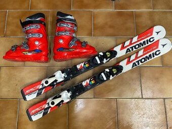 Dětské lyže Atomic 100cm a lyžáky Salomon 37 stélka 23.5cm