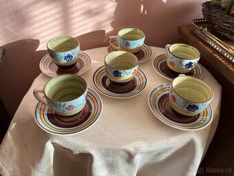 Kávová / čajová sada 6 ks hrníčků s podšálky NOVÁ