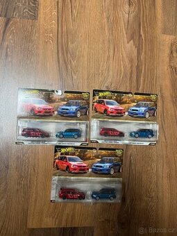 Hotwheels 2pack Mitsubishi X Subaru