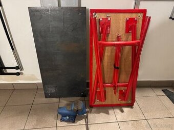 Profesionální skládací pracovní stůl PROFI, plech 5 mm, YORK