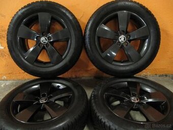 Alu Škoda + 195/60/16 Continental TOP stav