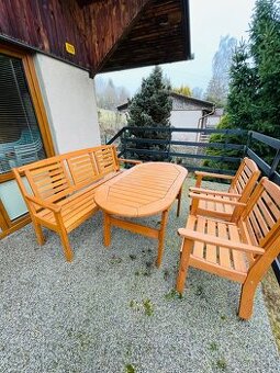 Zahradní set - dřevěný