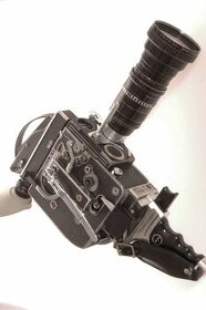 Filmová kamera 16mm BOLEX H16RX5+zoom F12-120mm a prísl.