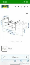 Detska postel rostouci IKEA - 1