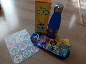 Disney set - lahev na pití, penál, samolepky